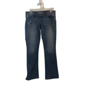 Guess Boot Ultra Low Blue Jeans size 29 Waist Distressed